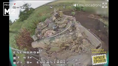 💥 Ukraine Russia War | Ukrainian Kamikaze Drone Hits Russian Tank on Top of Turret | Extensive | RCF