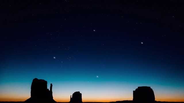 Dawn Over The Monument Valley Loop Video No Copyright