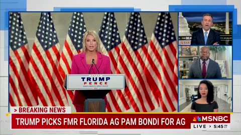 If MSDNC is freaking out about Pam Bondi, then you know it’s a good pick