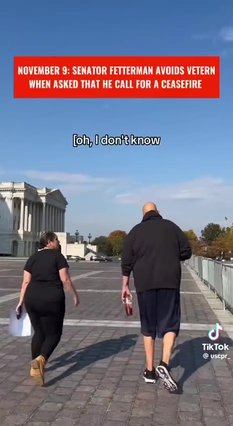 Fetterman- you should be protesting Hamas till we get our hostages back