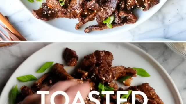 DELICIOUS - Rip Eye Steak Stripes With Sesam