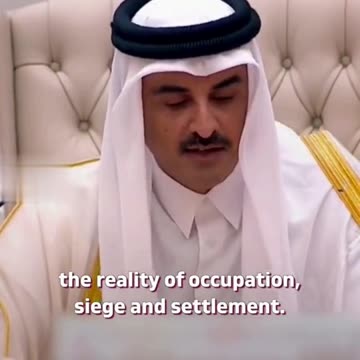 NO "UNCONDITIONAL GREEN LIGHT" for Israel to kill civilians in Gaza Strip states Qatari Emir Sheikh Tamim bin Hamad