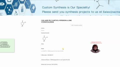 cas: 4629-78-1 3-Methyl-piperidin-4-one hydrochloride