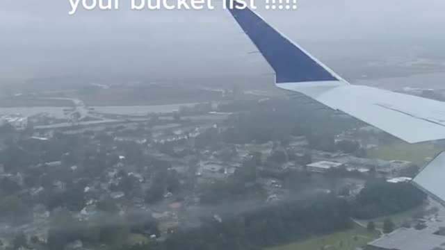 When the pilot says you can cross landing in a