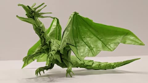 Satoshi Kamiya Ancient Dragon (Origami by me)