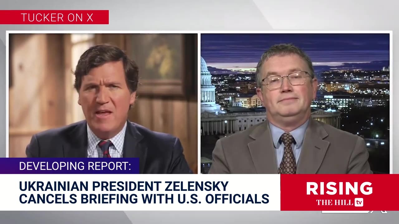 Tucker Carlson Takes ZELENSKY TO TASK,Prez DISSAPEARS Before Meeting With Senators