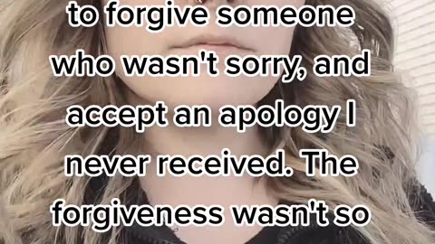 Forgiving & Moving On