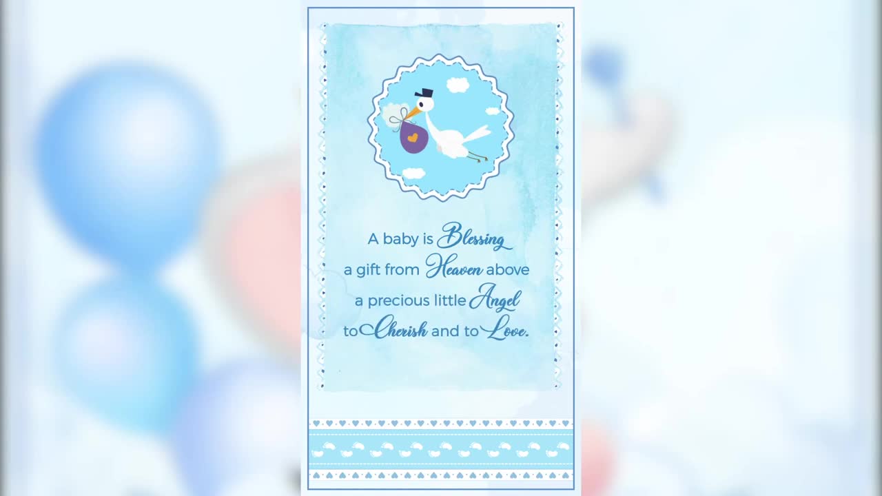 BABY SHOWER INVITATION || KIDS ANIMATED INVITATION || DIGITAL INVITATION || BABY ANIMATION VIDEO ||