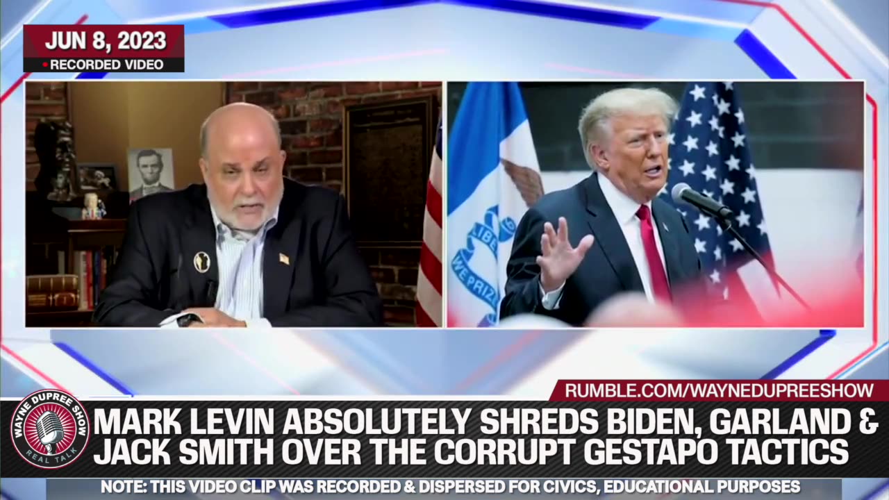 Levin really goes in on Joe Biden, Merrick Garland