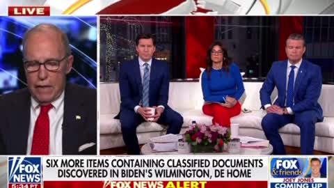 Larry Kudlow: Six more items containing classified documents discovered in Biden's home