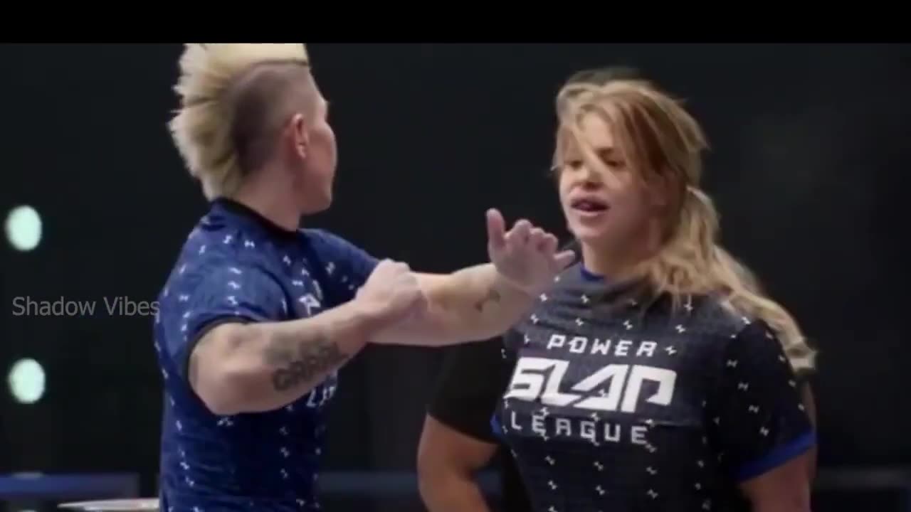 POWER SLAP LEAGUE KORTNEY OLSON VS SHEENA BATHORY LIGHTWEIGHT KNOCKOUT #trending #viral #shorts