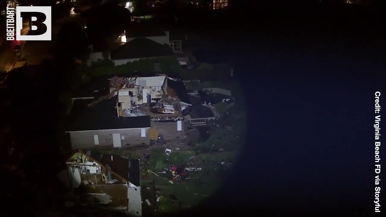 HORRIFIC AFTERMATH: Drone Footage Shows Devastation After Tornado Hits Virginia Beach