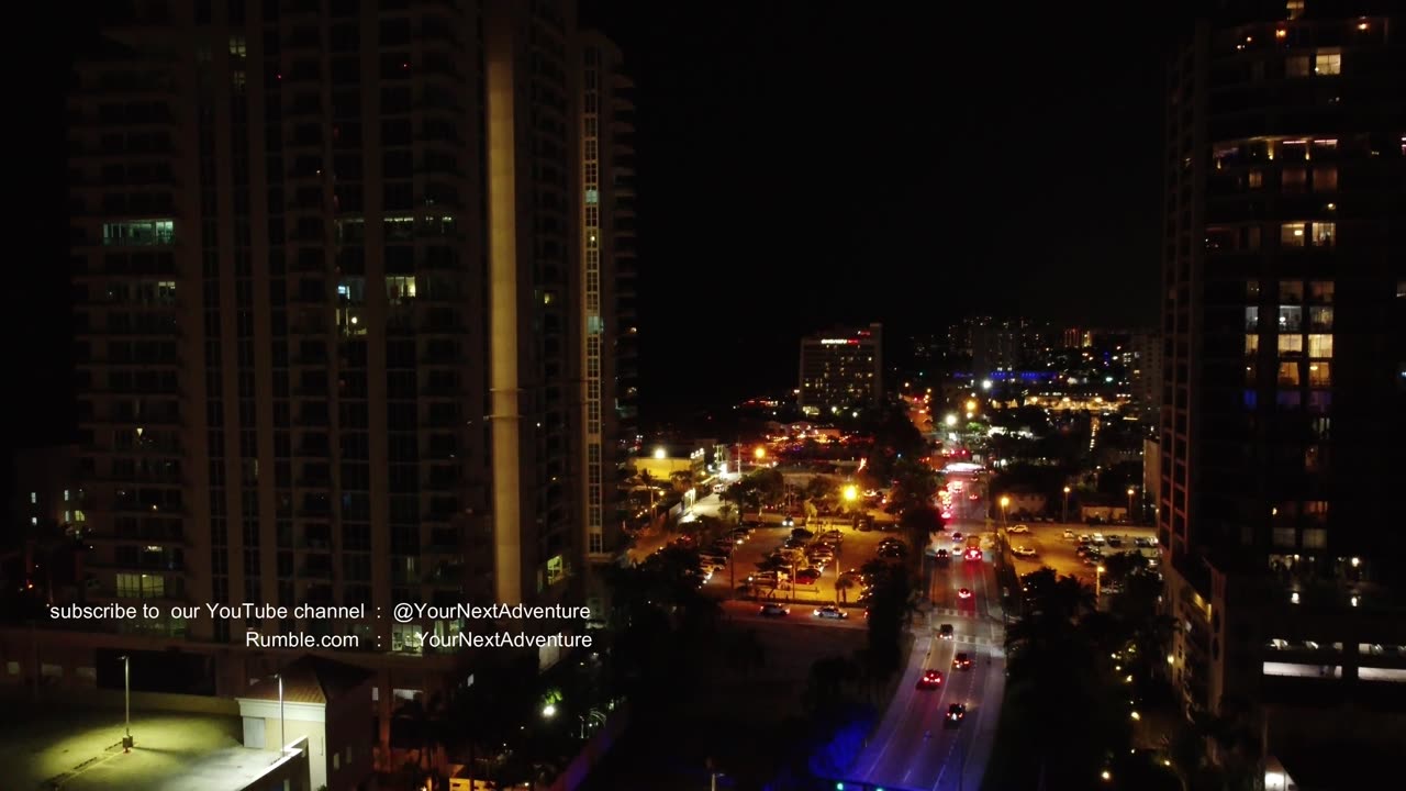 Fort Lauderdale Beach at night