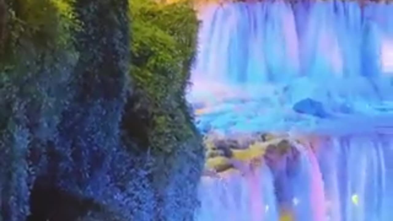 The picturesque town of Furong, built on a waterfall.