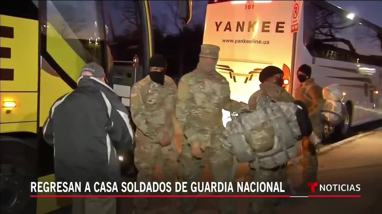 Regresan a casa efectivos de la Guardia Nacional _ Noticias Telemundo