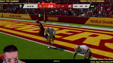 49ers Vs Commanders, Time to put Up Some BIG Stats:)