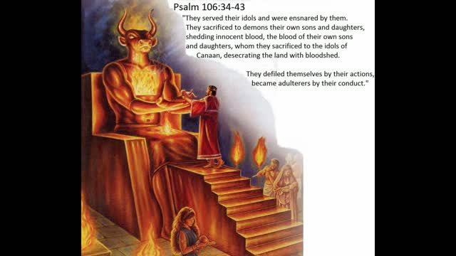 Sacrifice to Moloch Psalm 106
