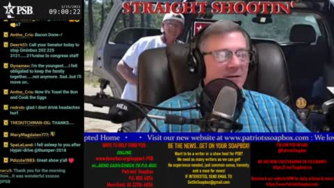 2022-03-15 07:00 EDT - Patriots Soapbox AM: with LadyRWB , MykelJaye & DD