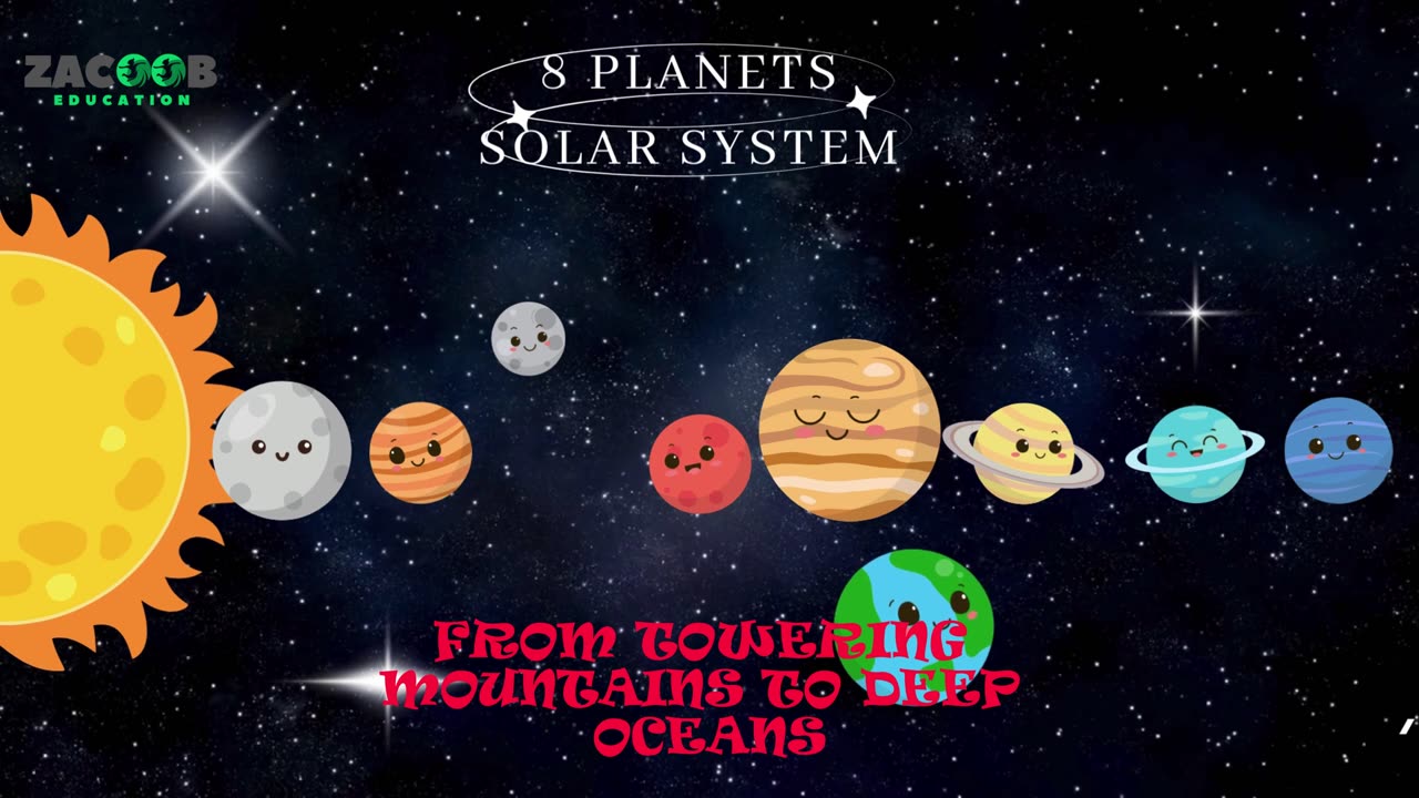 🚀 Discover the Cosmic Crew: A Kid-Friendly Tour of the 8 Planets! 🌌✨