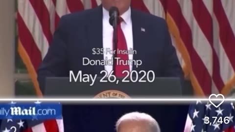 TRUMP did it First - $35 Insulin