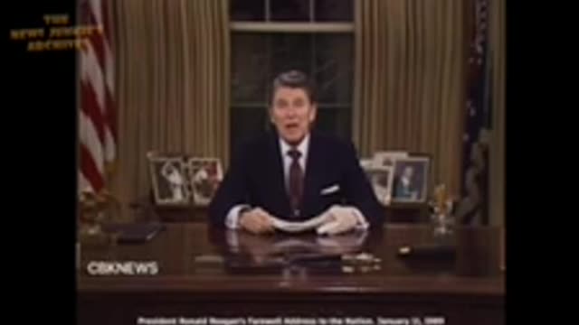 President Ronald Reagan's Farewell Address to the Nation. January 11, 1989