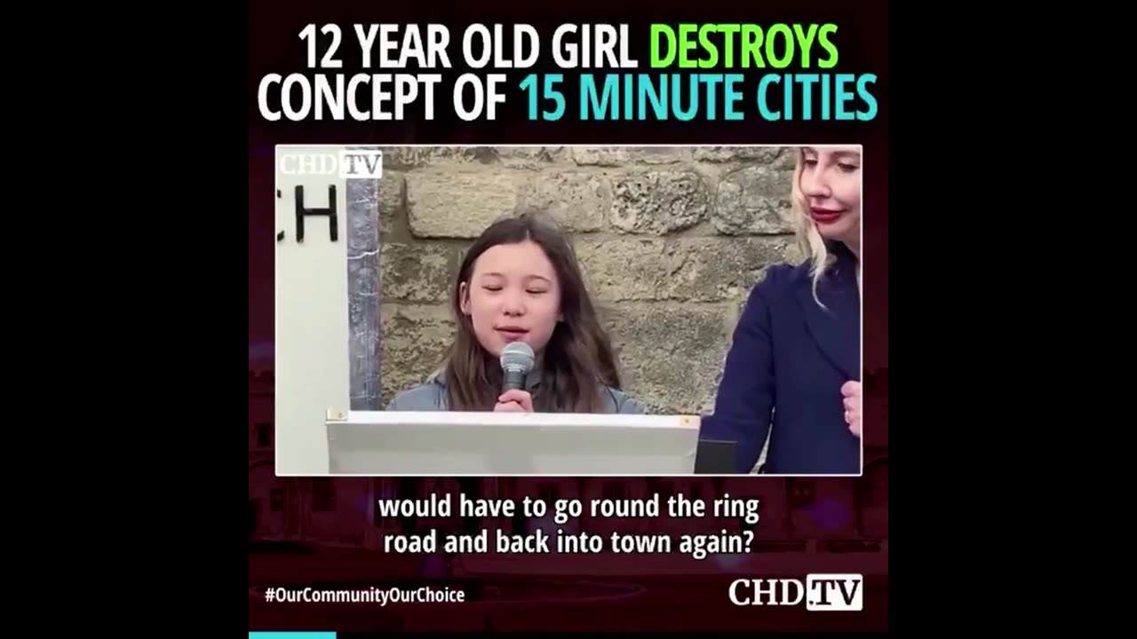 12 Year Old Girl destroys the concept of 15 minute cities 18-02-23