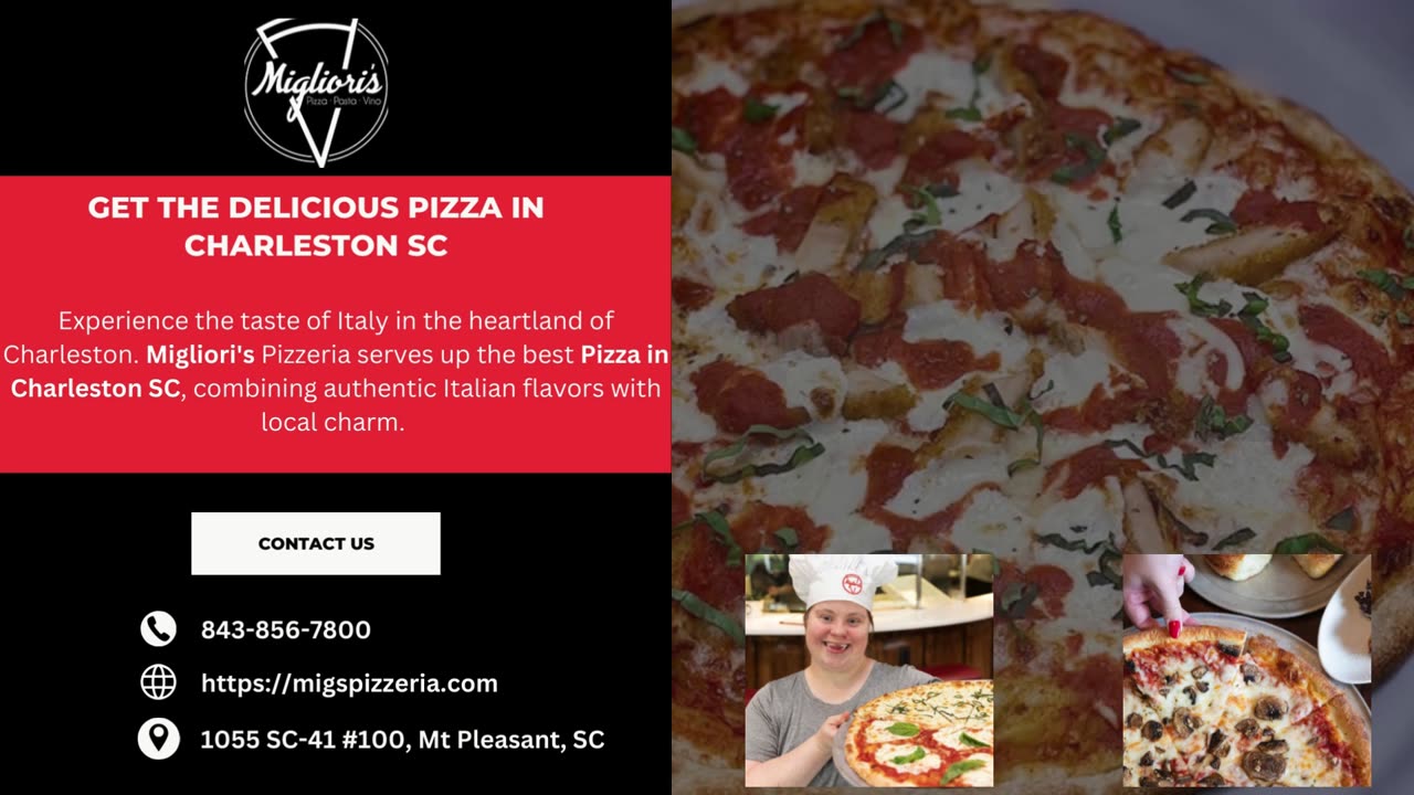 Get The Delicious Pizza in Charleston, SC