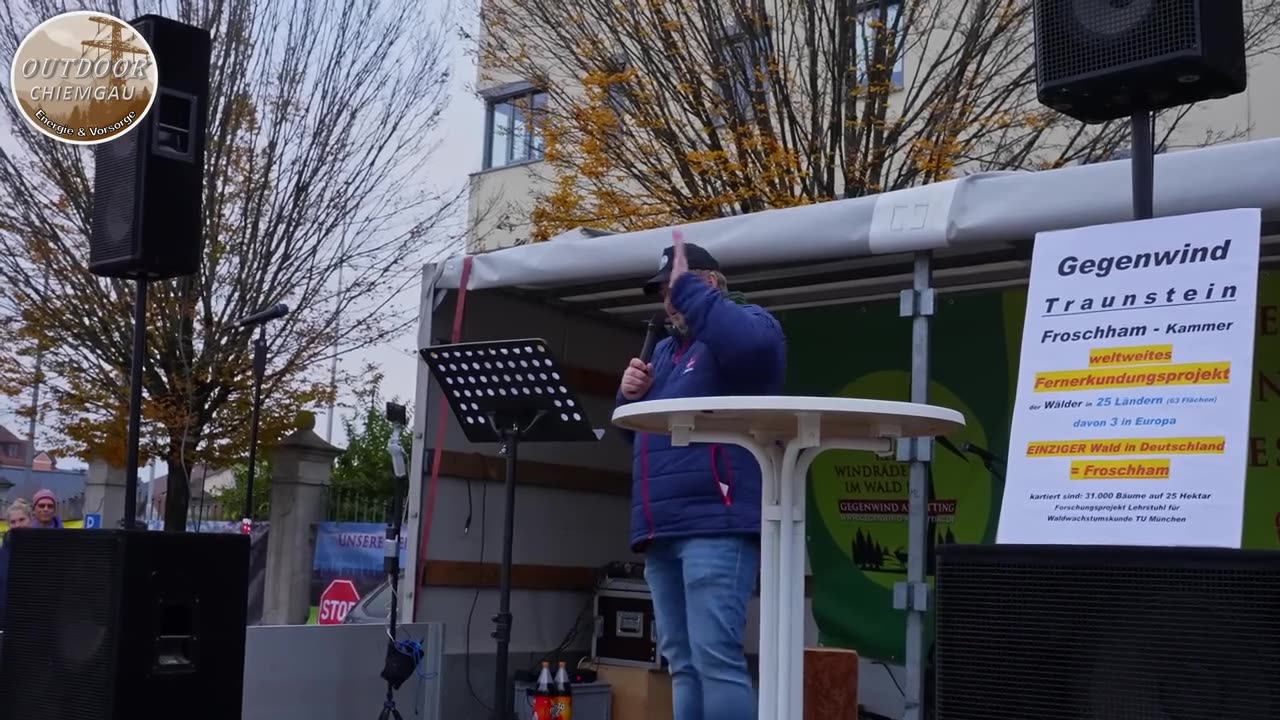 Demo Altötting - mein Auftritt gegen Windräder im Wald 02.11.24