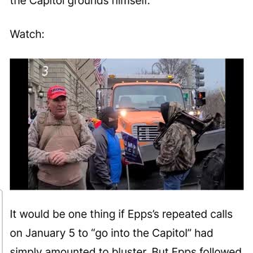 Ray Epps tries to ensites protestors to enter the capital