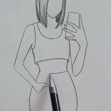 How To Drawing Beautiful Girl Drawing