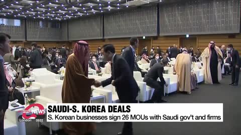 S. Korean businesses sign 26 MOUs with Saudi gov't and firms