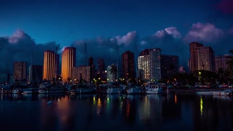 New York city from day to night in 5 seconds