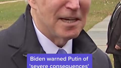 #Biden said he warned #Putin of “economic consequences