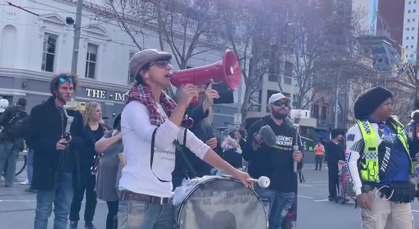 Wake Up! Peaceful Protest to get the word out! Stand with the Truth! Stop the Vax!