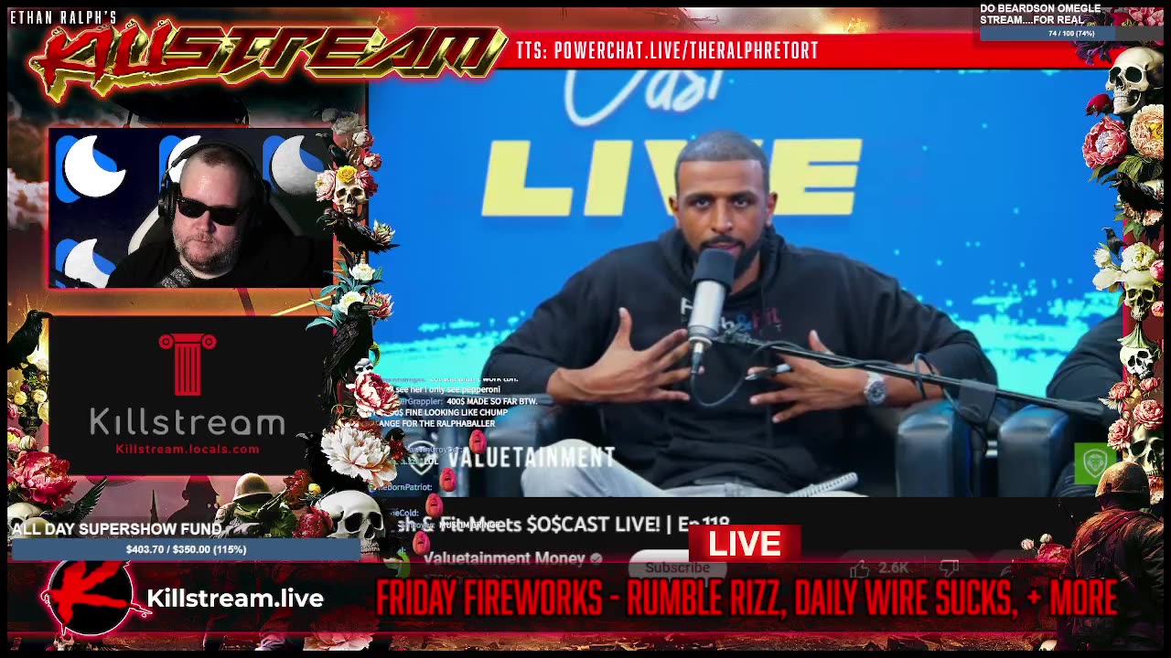 KILLSTREAM: FRIDAY FIREWORKS - RUMBLE RIZZ, DAILY WIRE SUCKS, + MORE