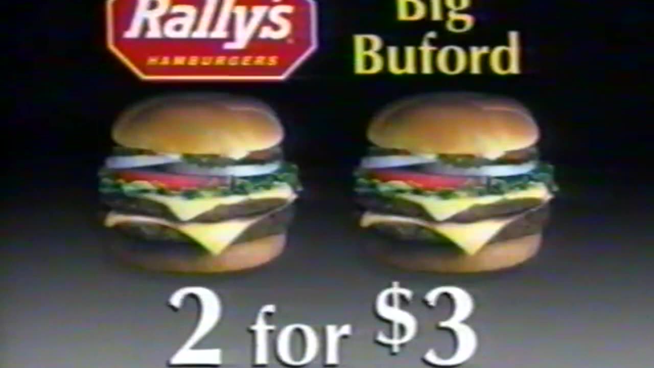 May 27, 1997 - A Rally's Deal on Big Bufords & Cheryl Adams WXIN Bumper