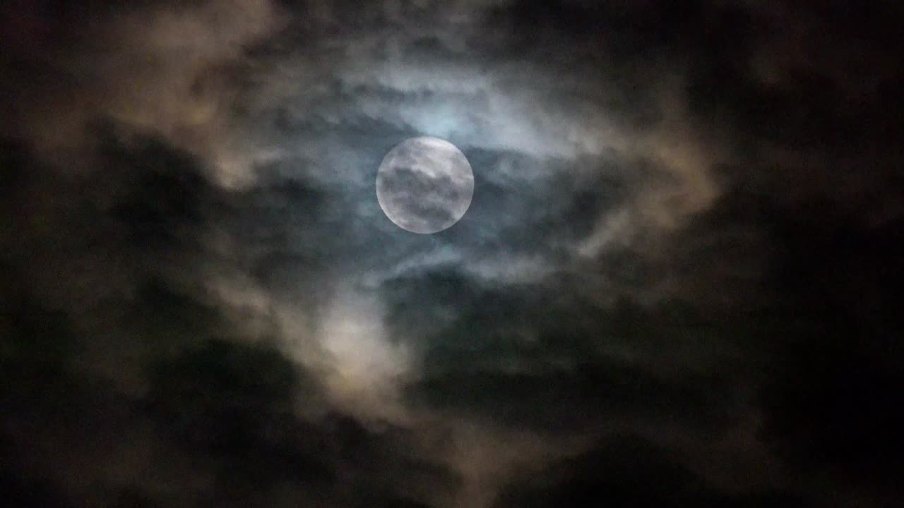 Moon And Clouds In The Night Sky Royalty Free Stock Footage No Copyright Videos