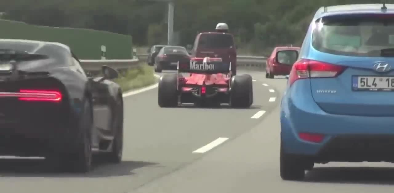 Formula 1 Car On A Public Highway