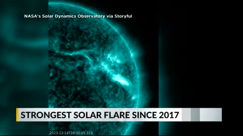 Intense solar flare