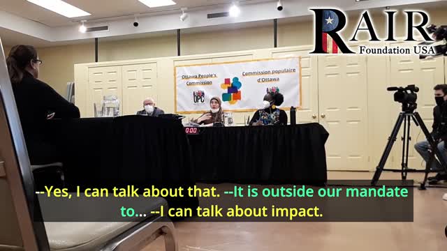 Danielle speaks to final 'Ottawa People's Commission' on "occupation"