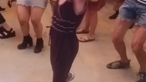Little Girl Dances the Night Away