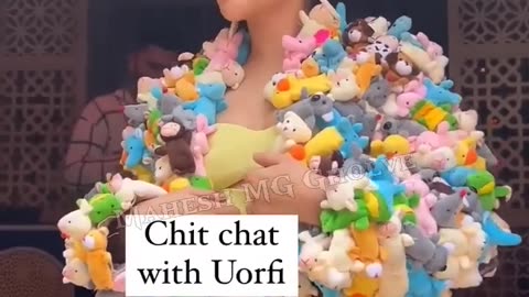 Urfi Javed Hot Dress Viral Video 💔__ Burfi Japed Teddy Bear Dress Viral 🥹__ Urfi Javed __ MG #shorts