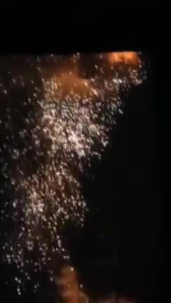 Moment of morning explosions in Lutsk