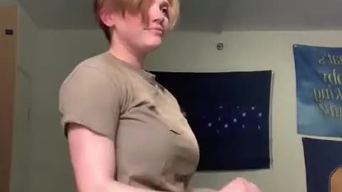 Hot Military Lady With Perfect Shape