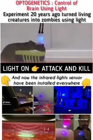 OPTOGENETICS Control of Brain Using Light Turning Vaccinated Into Zombies 🫣