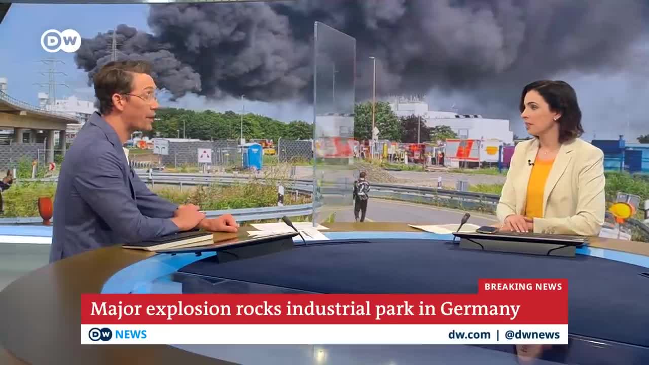 Huge explosion at German chemical complex DW News