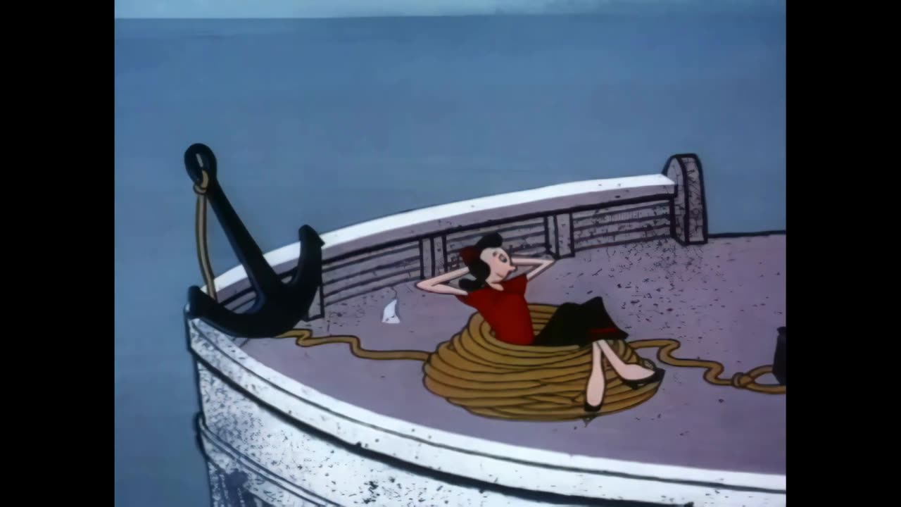 Popeye The Sailor Man - Spooky Swabs (1957) (Upscaled to 4K Resolution) 1080p