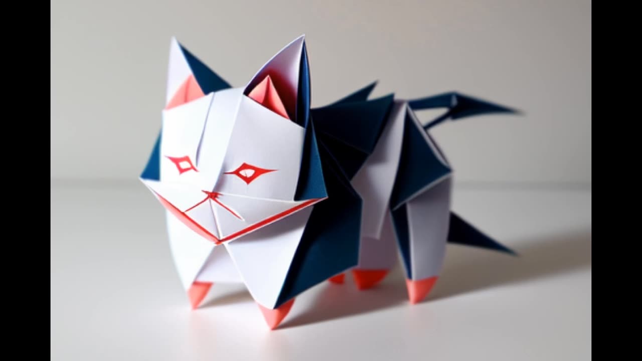 Origami Cat Picture ☯️