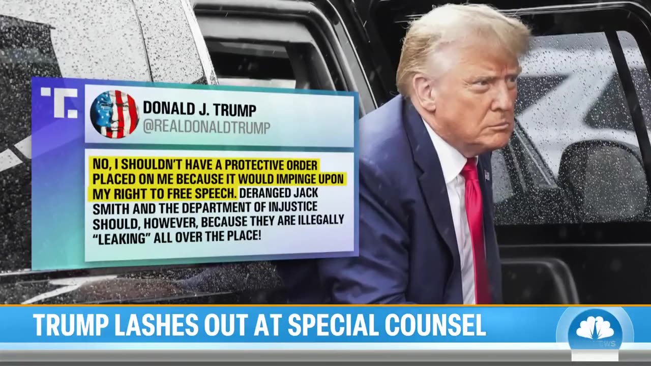 Trump lashes out at special counsel over new protective order