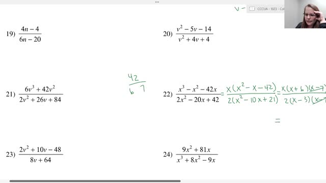 Simplifying Rational Expressions